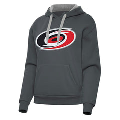 Carolina Hurricanes - Antigua Women's Victory Pullover Hoodie Charcoal