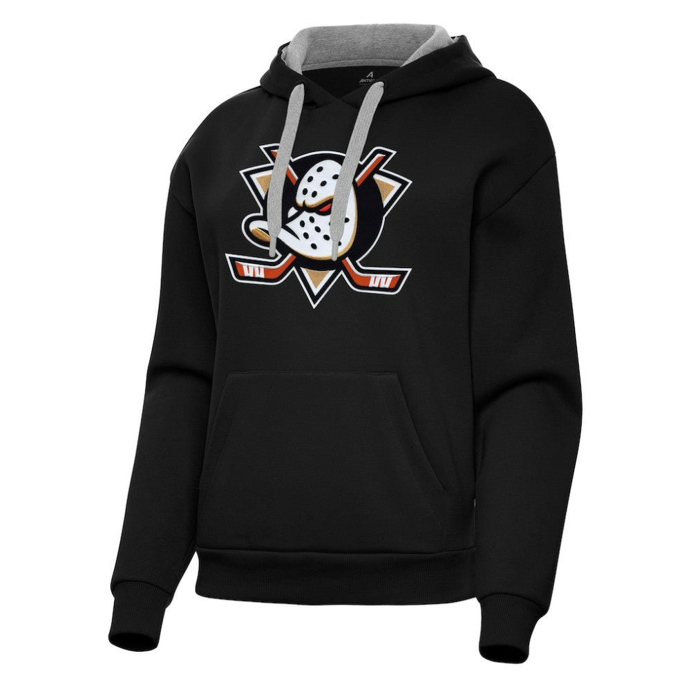 Anaheim Ducks - Antigua Women's Victory Pullover Hoodie Black