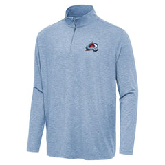 Colorado Avalanche - Antigua Hunk Quarter-Zip Top Heather Aqua