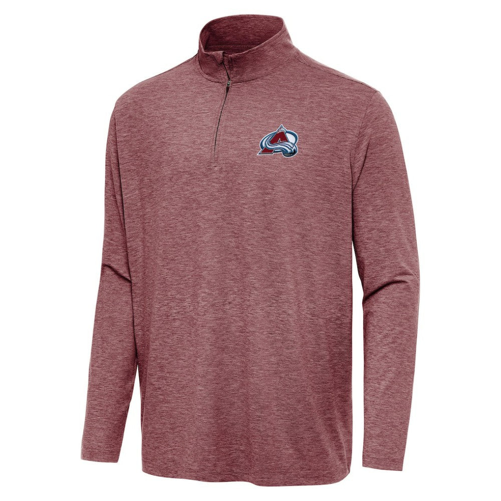 Colorado Avalanche - Antigua Hunk Quarter-Zip Top Burgundy