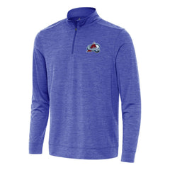 Colorado Avalanche - Antigua Bright Quarter-Zip Top Heather Royal