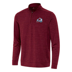 Colorado Avalanche - Antigua Bright Quarter-Zip Top Burgundy