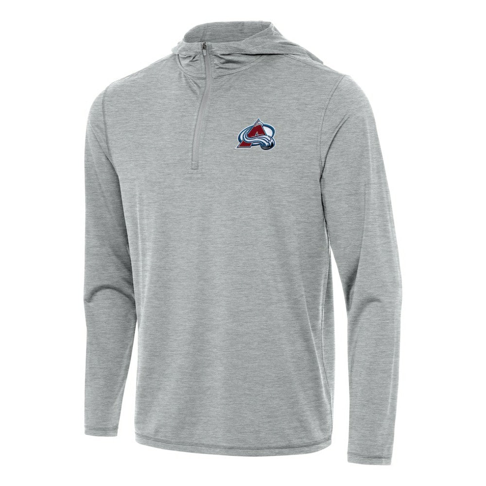 Colorado Avalanche - Antigua Tidy Quarter-Zip Hoodie Heather Gray
