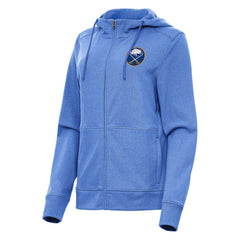 Buffalo Sabres - Antigua Women's Seeker Full-Zip Hoodie Heather Royal