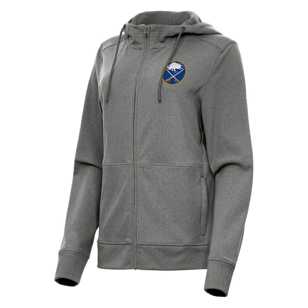 Buffalo Sabres - Antigua Women's Seeker Full-Zip Hoodie Heather Black