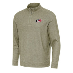 Carolina Hurricanes - Antigua Subtle Quarter-Zip Sweatshirt Olive