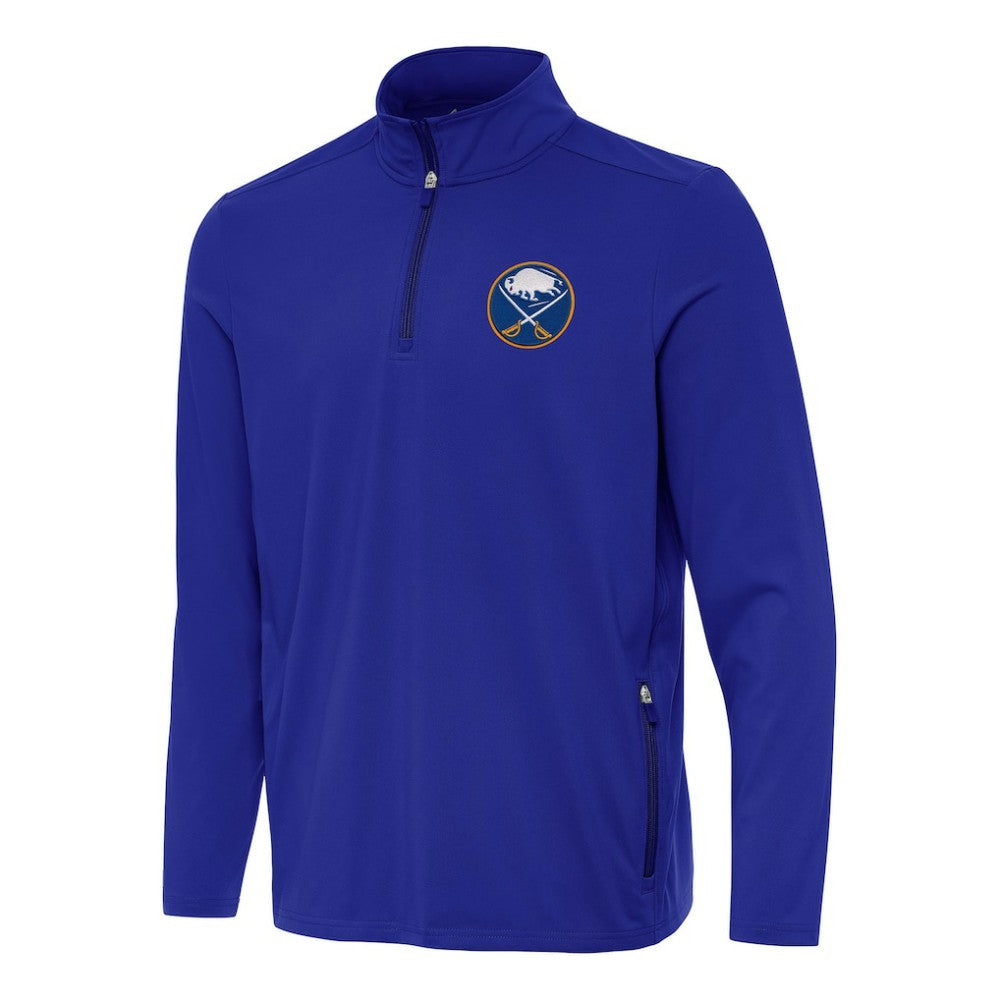 Buffalo Sabres - Antigua Perilous Quarter-Zip Sweatshirt Royal