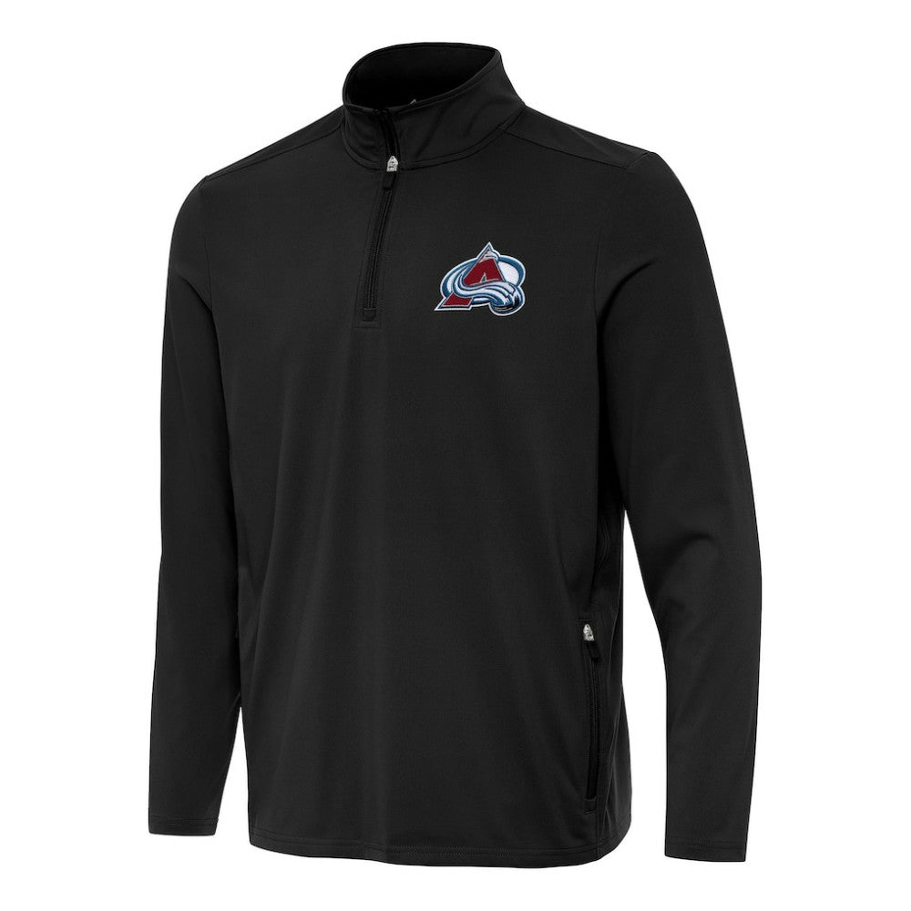 Colorado Avalanche - Antigua Perilous Quarter-Zip Sweatshirt Black