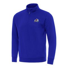 Colorado Avalanche - Antigua Victory Quarter-Zip Mock Sweatshirt Royal