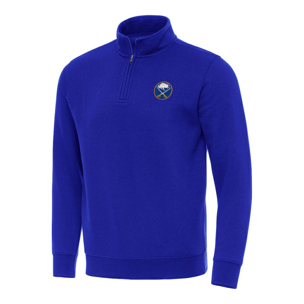 Buffalo Sabres - Antigua Victory Quarter-Zip Mock Sweatshirt Royal