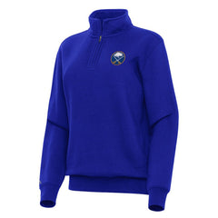 Buffalo Sabres - Antigua Women's Victory Quarter-Zip Sweatshirt Royal