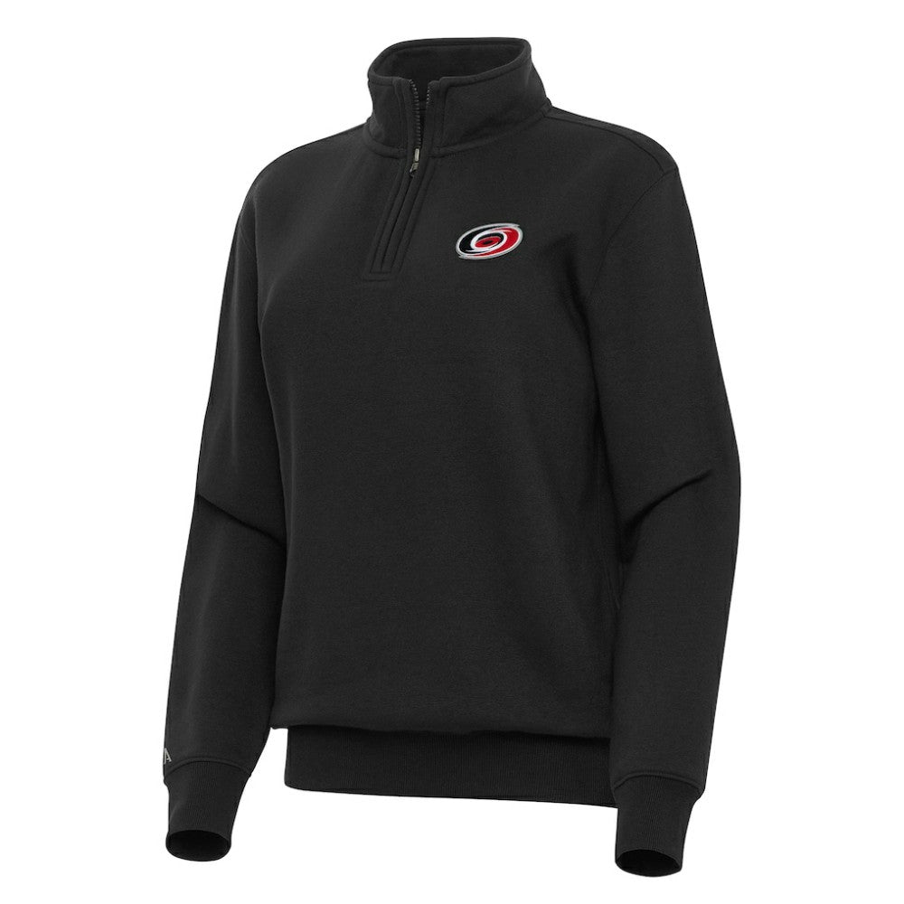 Carolina Hurricanes - Antigua Women's Victory Quarter-Zip Sweatshirt Black