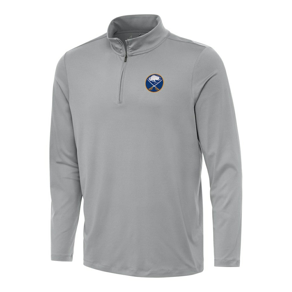 Buffalo Sabres - Antigua Reprocess Quarter-Zip Top Gray