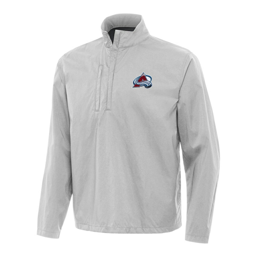 Colorado Avalanche - Antigua Brisk Quarter-Zip Windbreaker Heather Gray