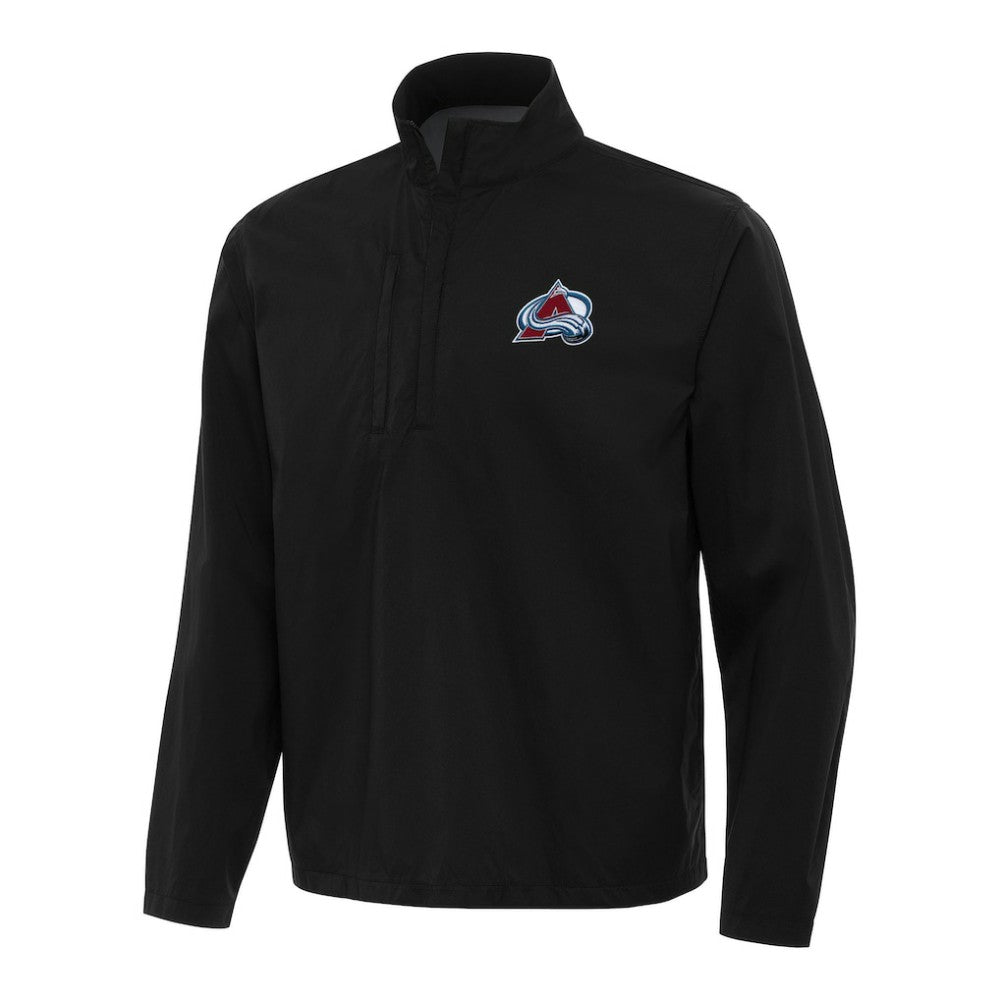 Colorado Avalanche - Antigua Brisk Quarter-Zip Windbreaker Black