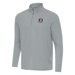 Anaheim Ducks - Antigua Intent Quarter-Zip Top Gray