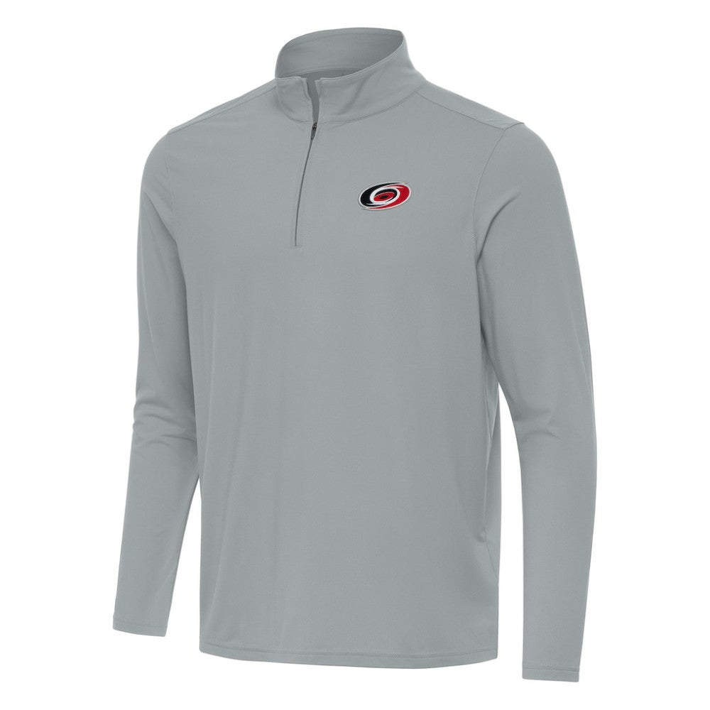 Carolina Hurricanes - Antigua Intent Quarter-Zip Top Gray