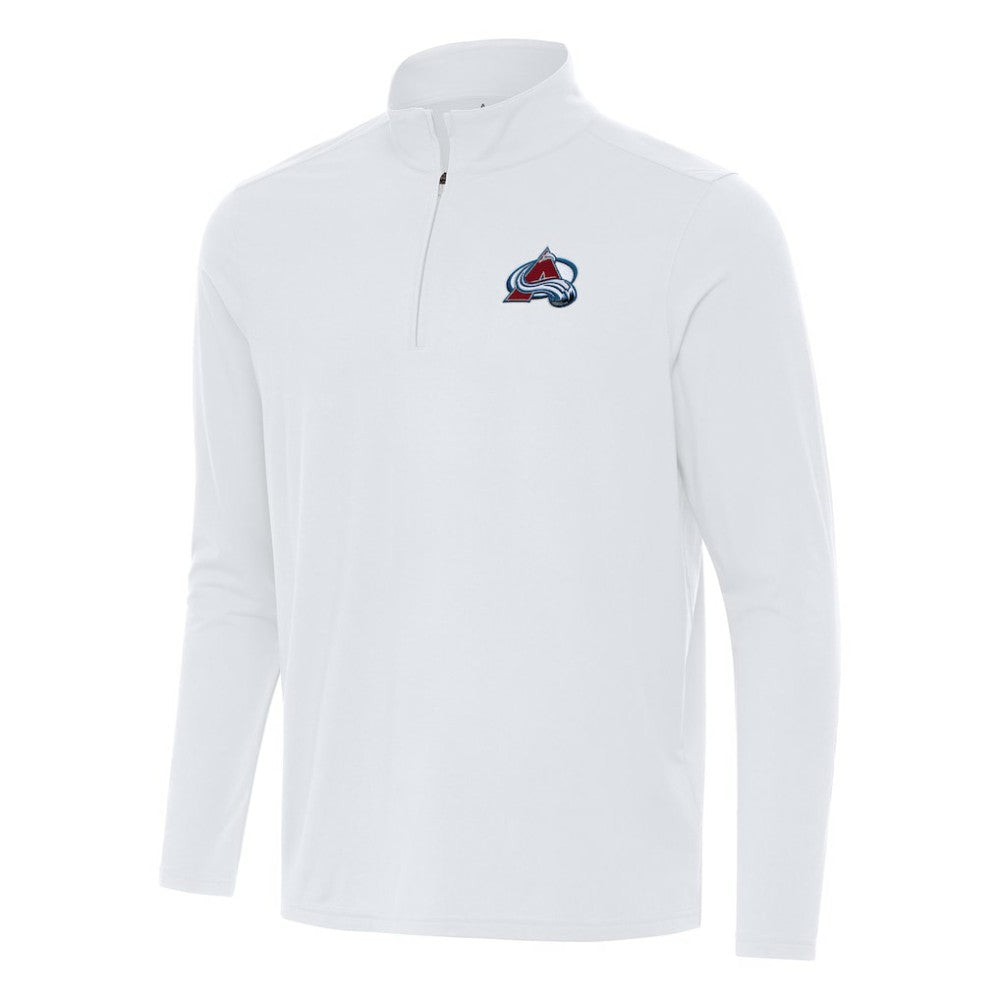 Colorado Avalanche - Antigua Intent Quarter-Zip Top White