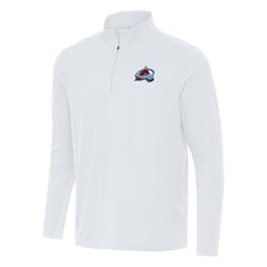 Colorado Avalanche - Antigua Intent Quarter-Zip Top White