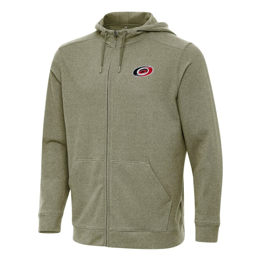 Carolina Hurricanes - Antigua Effortless Full-Zip Hoodie Jacket Olive