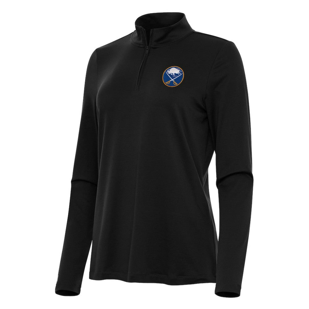 Buffalo Sabres - Antigua Women's Reprocess Quarter-Zip Top Black