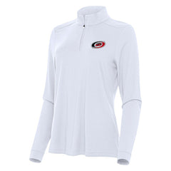 Carolina Hurricanes - Antigua Women's Intent Quarter-Zip Top White