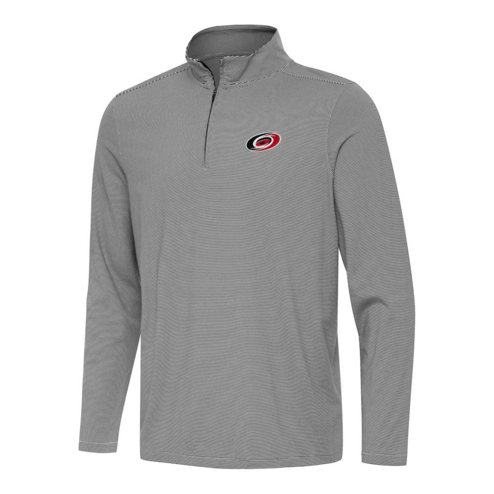 Carolina Hurricanes - Antigua Twine Quarter-Zip Top Black