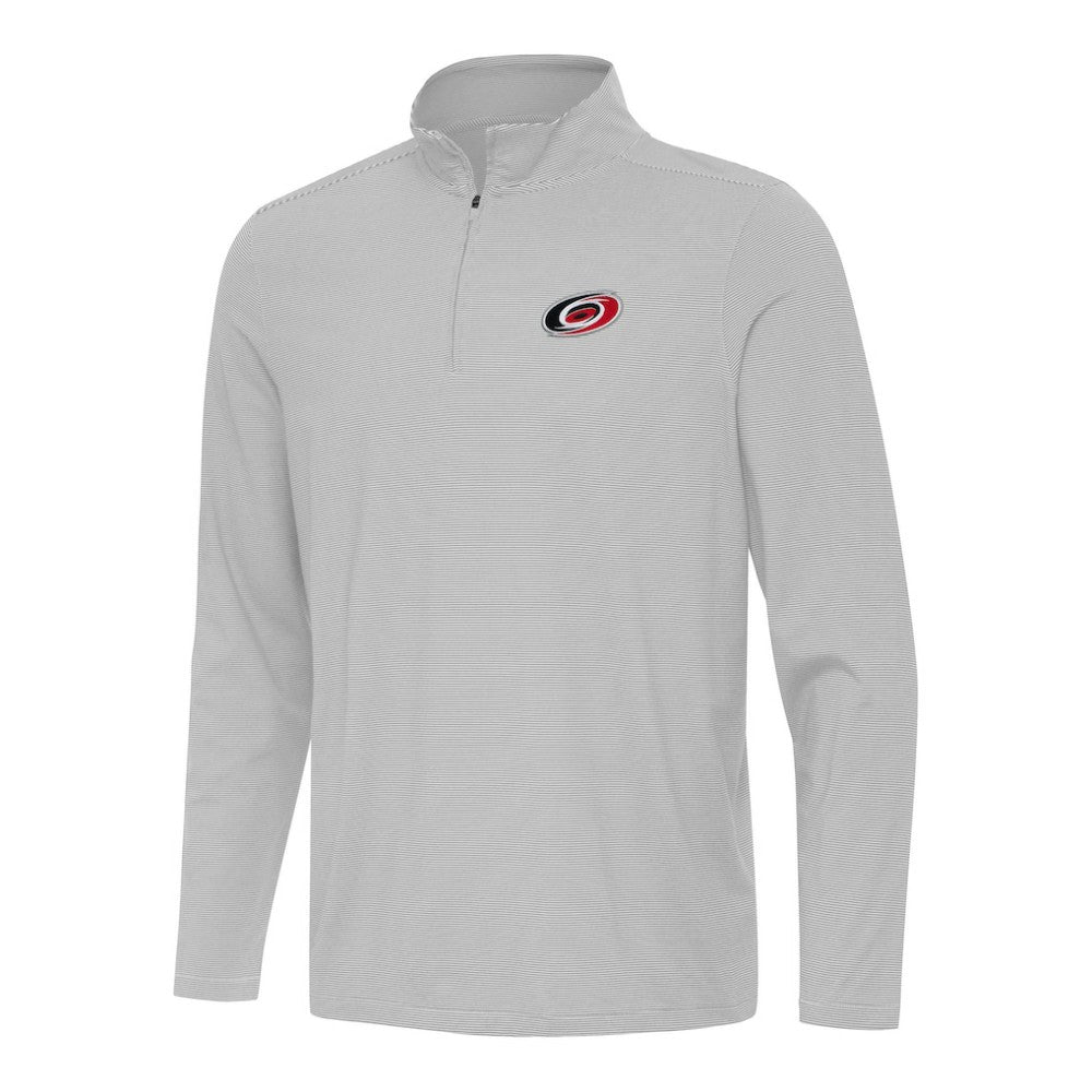 Carolina Hurricanes - Antigua Twine Quarter-Zip Top Gray
