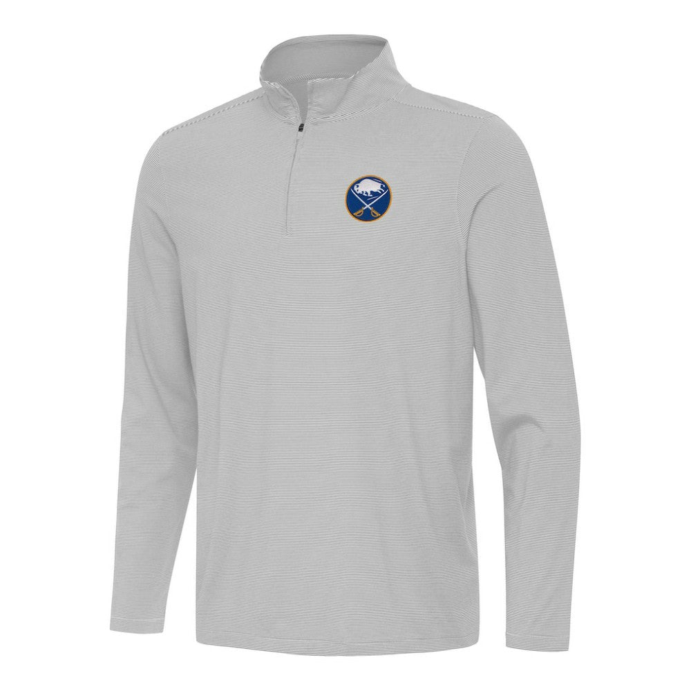 Buffalo Sabres - Antigua Twine Quarter-Zip Top Gray