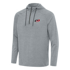 Carolina Hurricanes - Antigua Spikes Quarter-Zip Hoodie Heather Gray