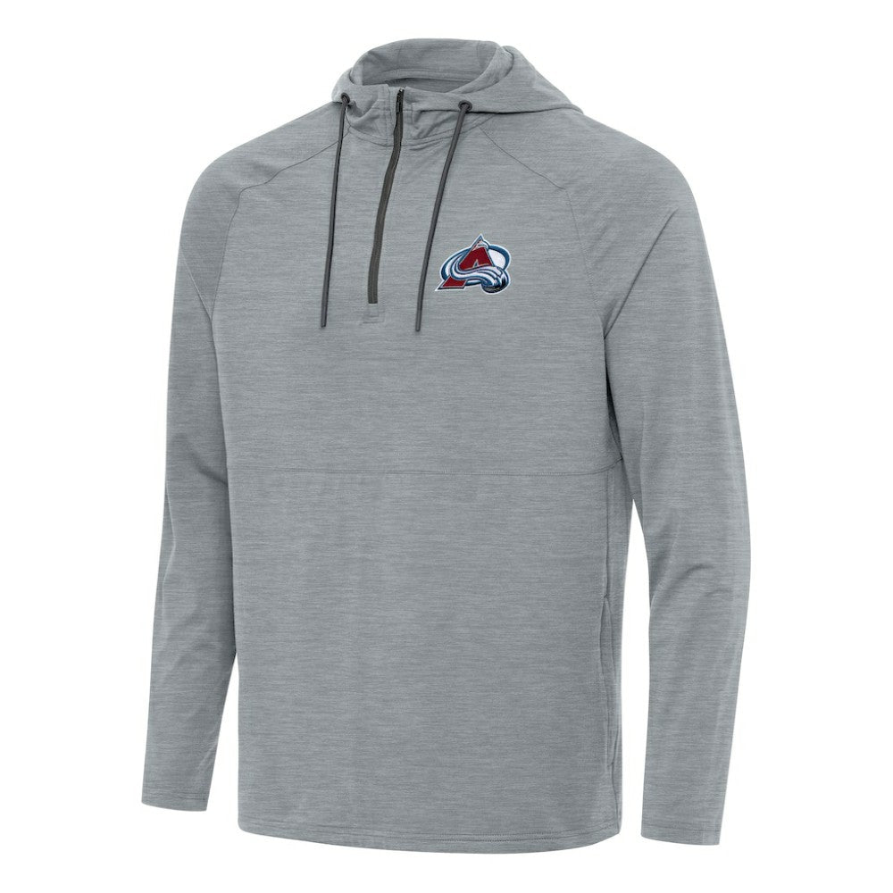 Colorado Avalanche - Antigua Spikes Quarter-Zip Hoodie Heather Gray
