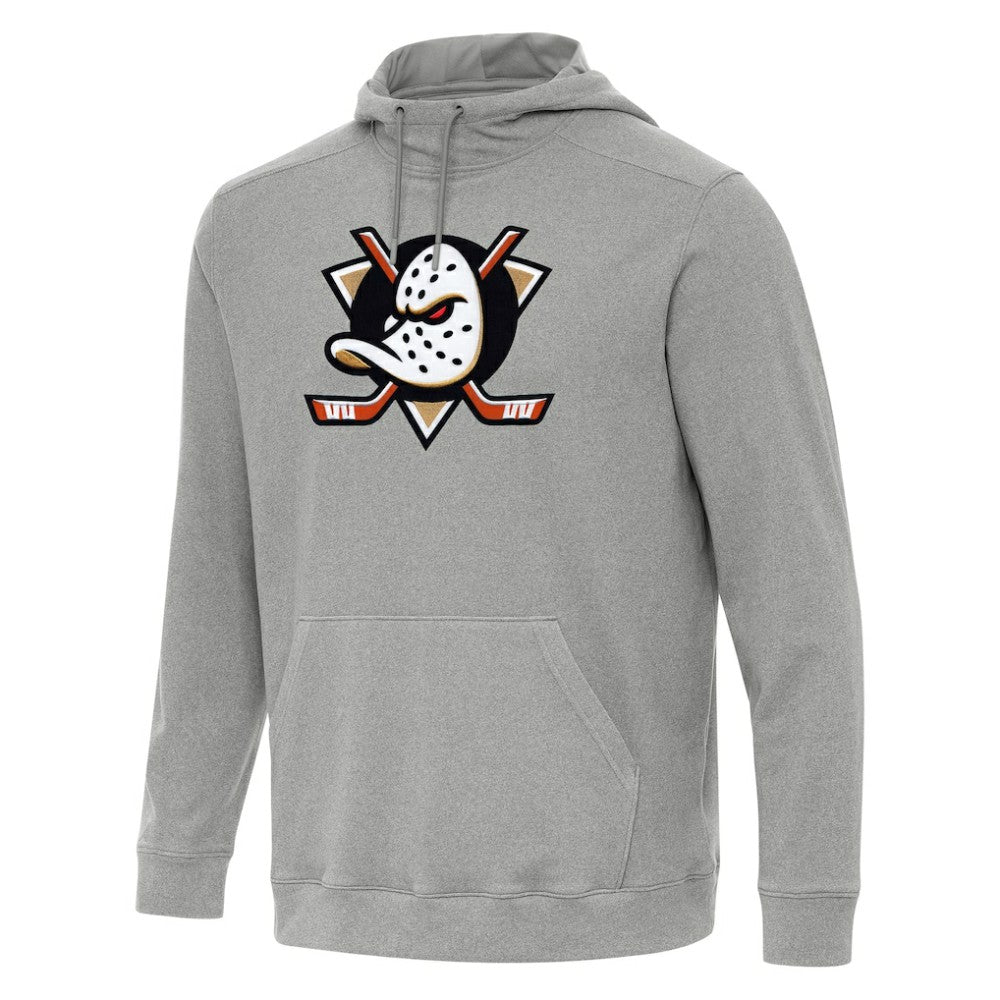Anaheim Ducks - Antigua Cloud Pullover Hoodie Heather Gray