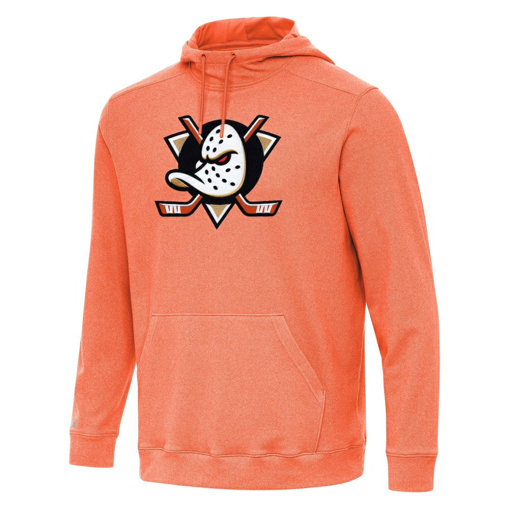 Anaheim Ducks - Antigua Cloud Pullover Hoodie Heather Orange