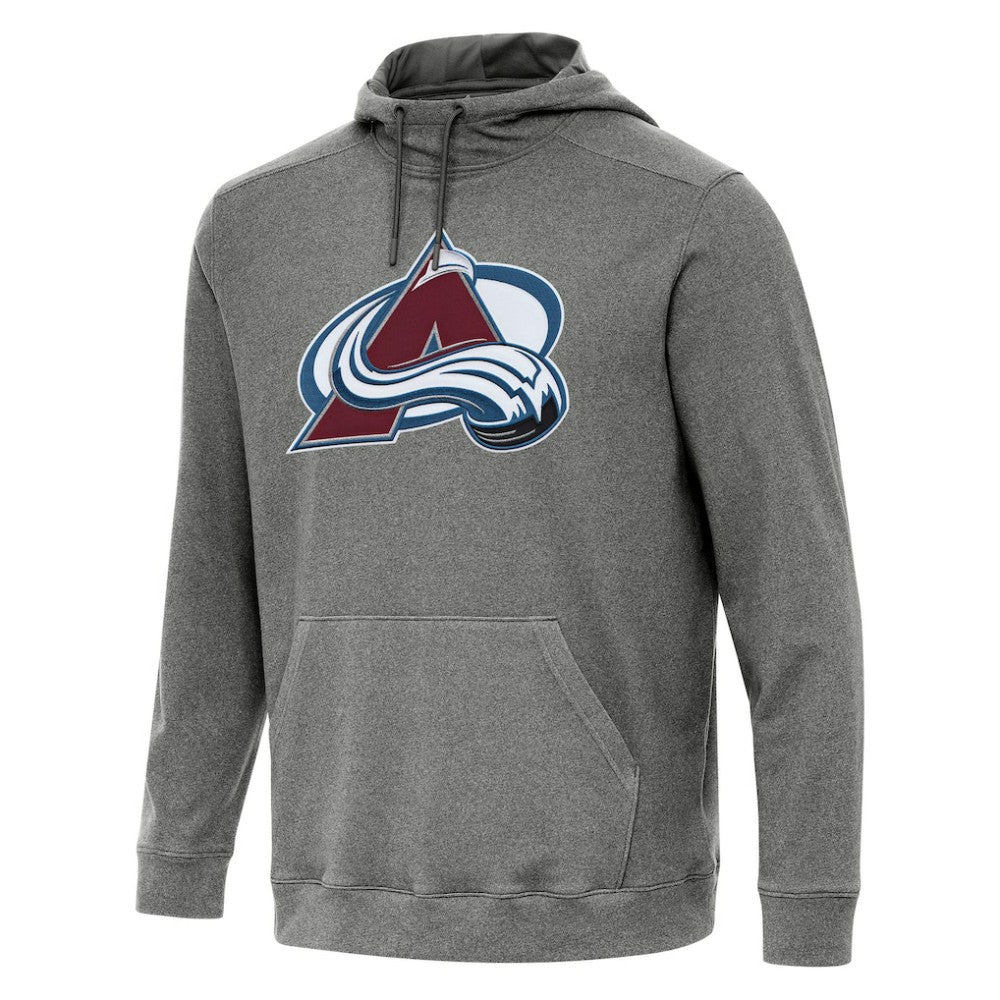 Colorado Avalanche - Antigua Cloud Pullover Hoodie Heather Black