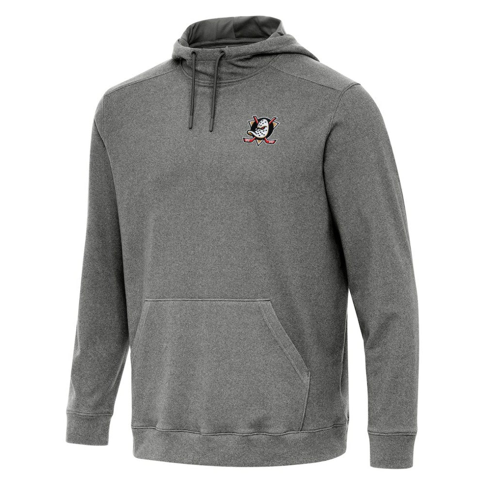Anaheim Ducks - Antigua Cloud Pullover Hoodie Heather Black