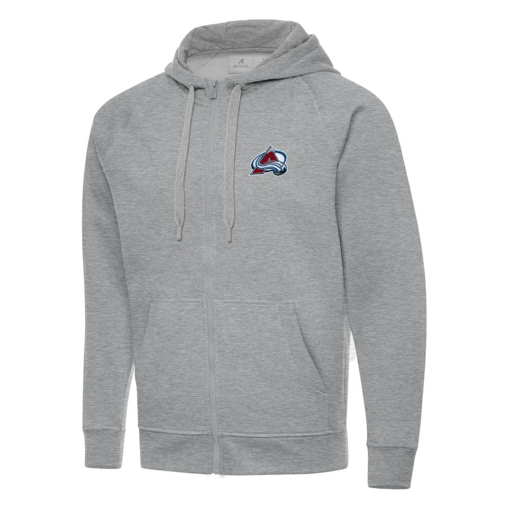 Colorado Avalanche - Antigua Big & Tall Victory Full-Zip Hoodie Heather Gray