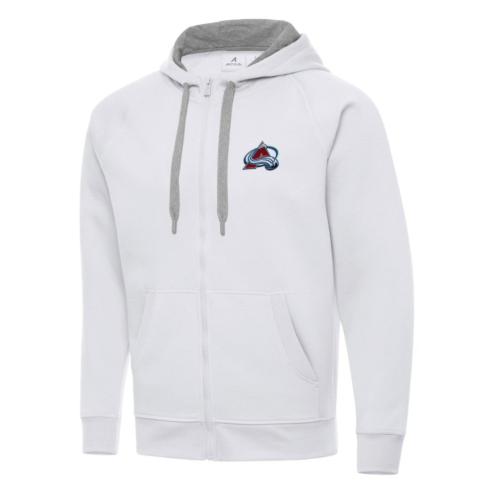 Colorado Avalanche - Antigua Big & Tall Victory Full-Zip Hoodie White