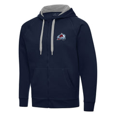 Colorado Avalanche - Antigua Big & Tall Victory Full-Zip Hoodie Navy