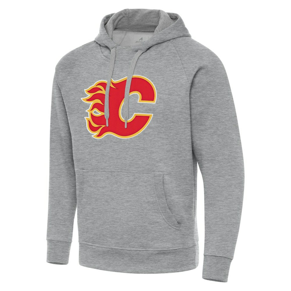 Calgary Flames - Antigua Big & Tall Victory Pullover Hoodie Heather Gray