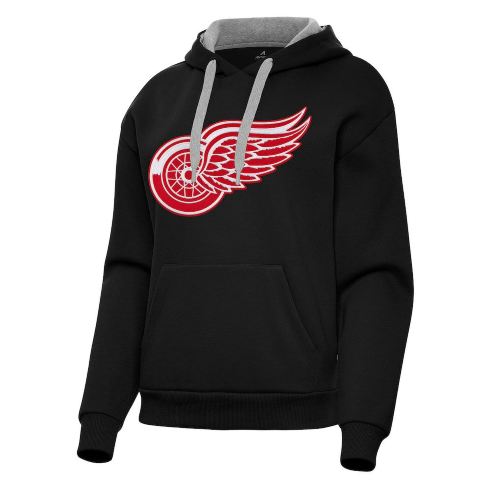 Detroit Red Wings - Antigua Women's Victory Pullover Hoodie Black