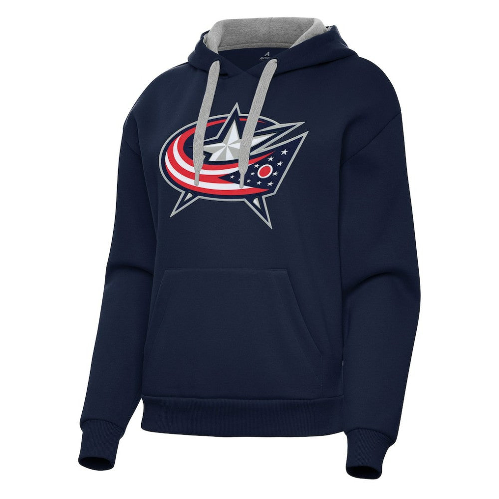 Columbus Blue Jackets - Antigua Women's Victory Pullover Hoodie Navy