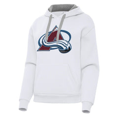 Colorado Avalanche - Antigua Women's Victory Pullover Hoodie White