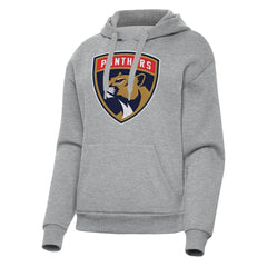 Florida Panthers - Antigua Women's Victory Pullover Hoodie Heather Gray