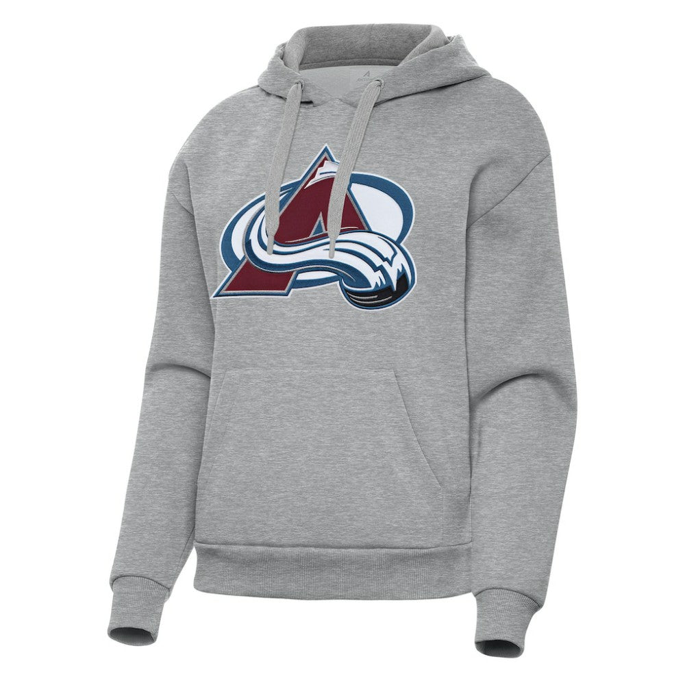 Colorado Avalanche - Antigua Women's Victory Pullover Hoodie Heather Gray