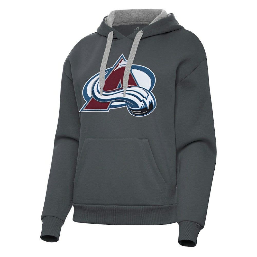 Colorado Avalanche - Antigua Women's Victory Pullover Hoodie Charcoal