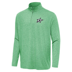 Dallas Stars - Antigua Hunk Quarter-Zip Top Heather Kelly Green