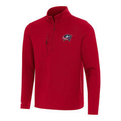 Columbus Blue Jackets - Antigua Insider Quarter-Zip Top Red