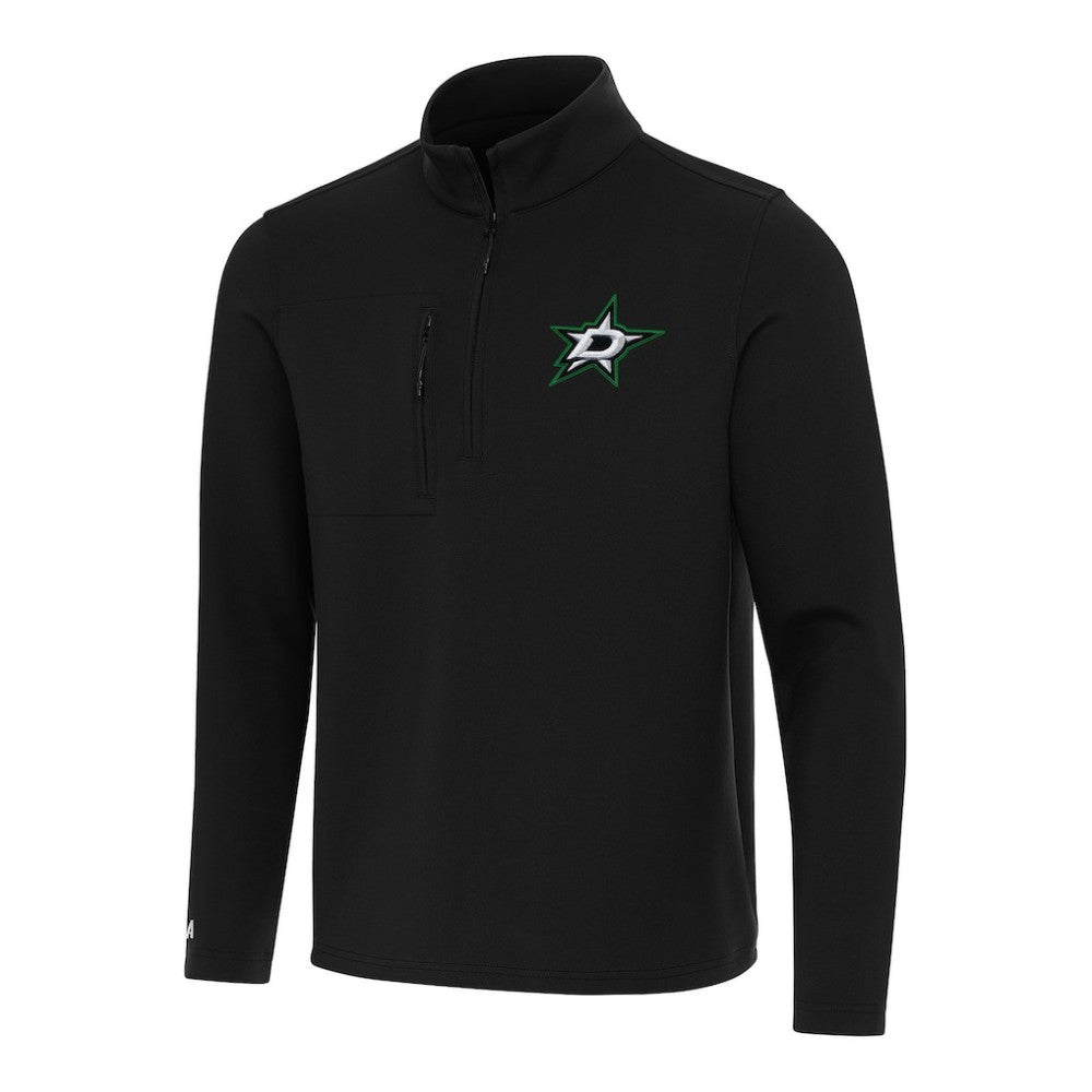 Dallas Stars - Antigua Insider Quarter-Zip Top Black