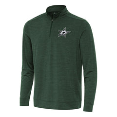 Dallas Stars - Antigua Bright Quarter-Zip Top Hunter Green