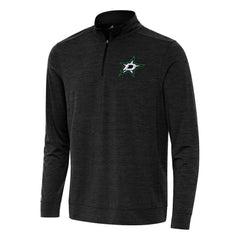 Dallas Stars - Antigua Bright Quarter-Zip Top Heather Black